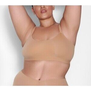 Skims Fits Everybody Scoop Bralette Womens Small Ochre